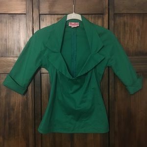 Pinup Couture | Doris Top in Green